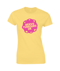 Women's Fitted T-shirt (Pink Logo, Front)