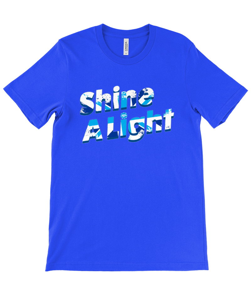 Unisex Crew Neck T-Shirt Shine A Light  Union Jack T-Shirt