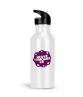 Gym Aluminium Straw Water Bottle 600ml