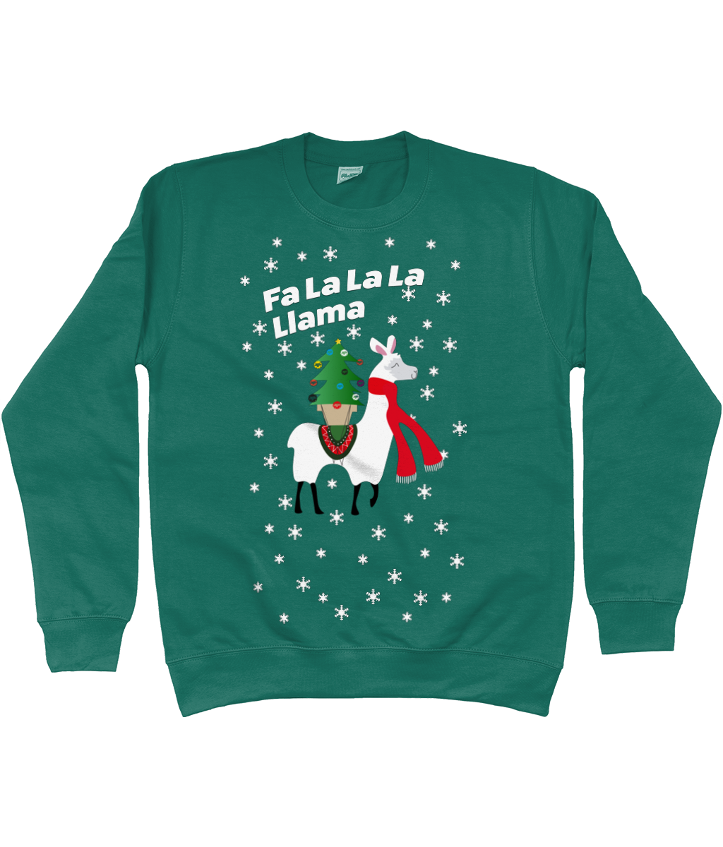 Fa La La Llama Adults Unisex Christmas Jumper