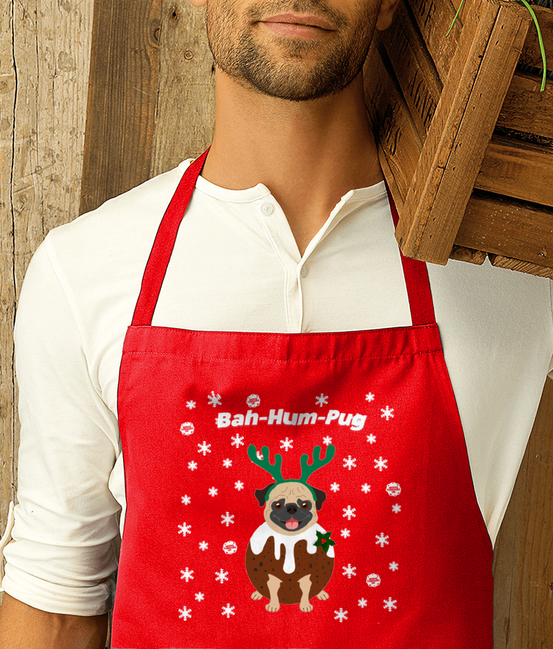 Premier Cotton Apron Bah-Hum-Pug Xmas