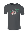 Merry Slothmas Christmas T-Shirt, Adults, Unisex