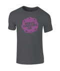 Men's Fitted T-shirt (Purple Logo, Front)