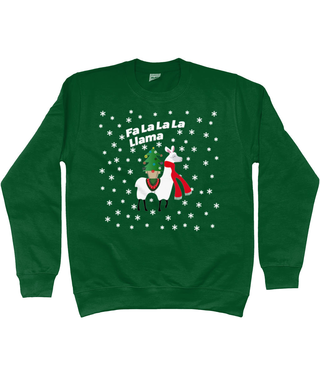 Fa La La Llama Kids Christmas Jumper
