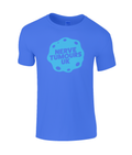 Men's Fitted T-shirt (Blue Logo, Front & Back)