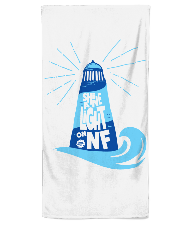 Shine a Light on NF Lighthouse - Beach Towel